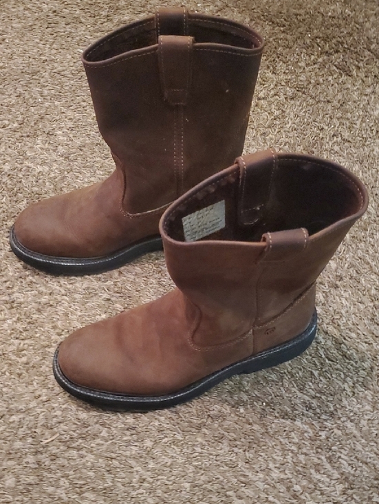 Wolverine Brown Pull-On Work Boots main image 4